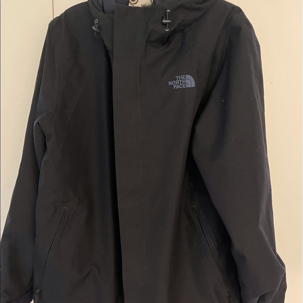 Men’s The North Face performance jacket in Navy, XL, hood and removable liner